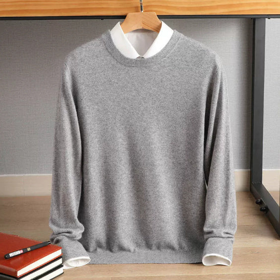 Round Neck Sweater Loose Oversized Knit Sweater