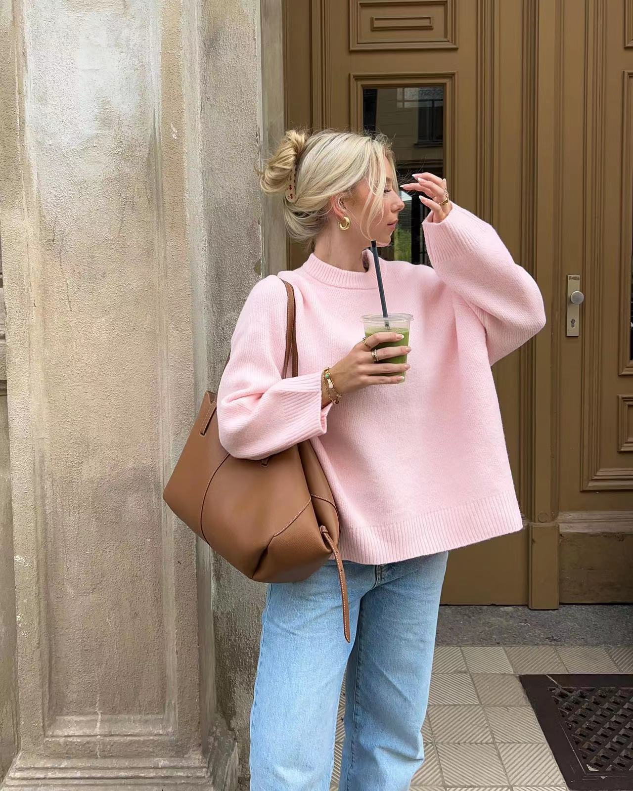 Women's Crew Neck Pullover Sweater