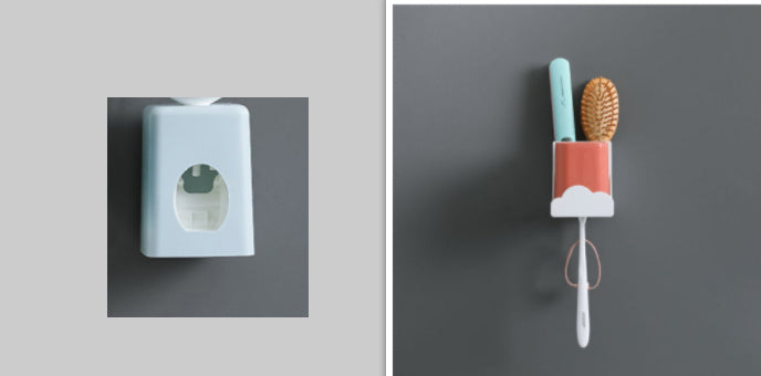 Wall Mounted Non Punch Toothbrush Holder