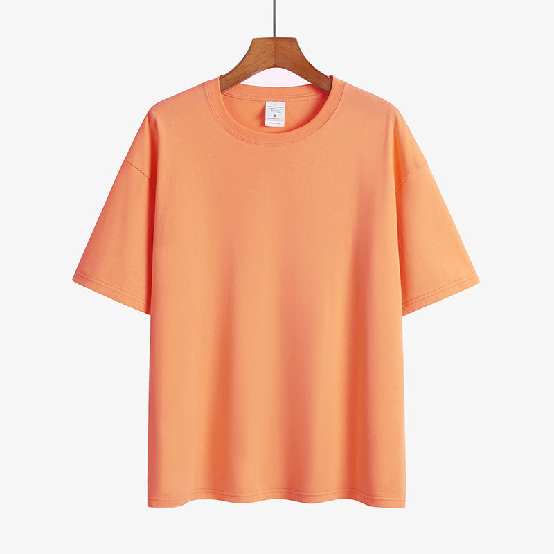 Round neck drop shoulder t-shirt