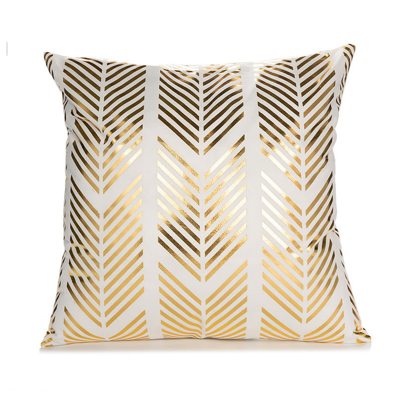 Sofa cushion cover bronzing waist pillowcase
