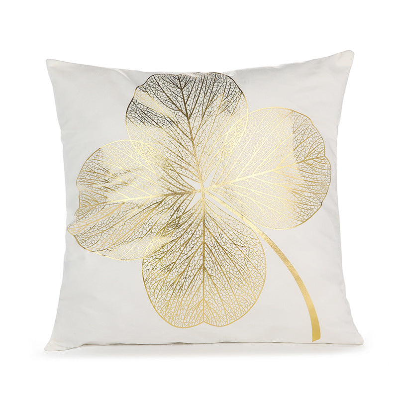 Sofa cushion cover bronzing waist pillowcase
