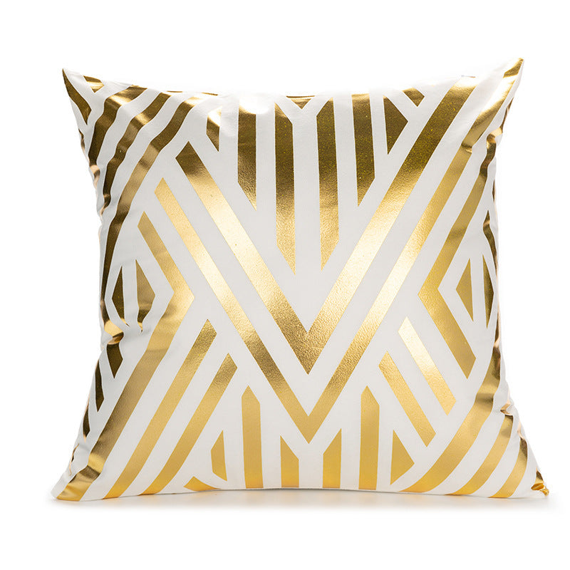 Sofa cushion cover bronzing waist pillowcase