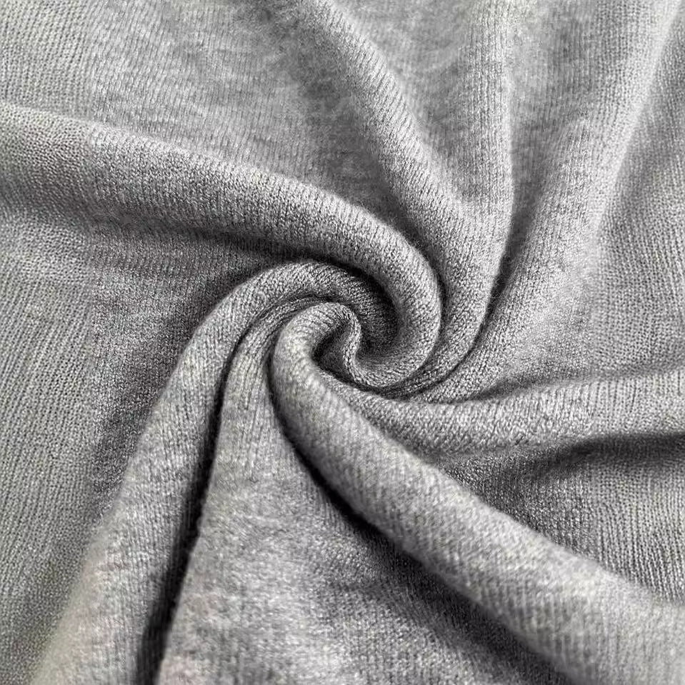 Simple Niche Round Neck Solid Color French Short Sleeve Sweater Sweater
