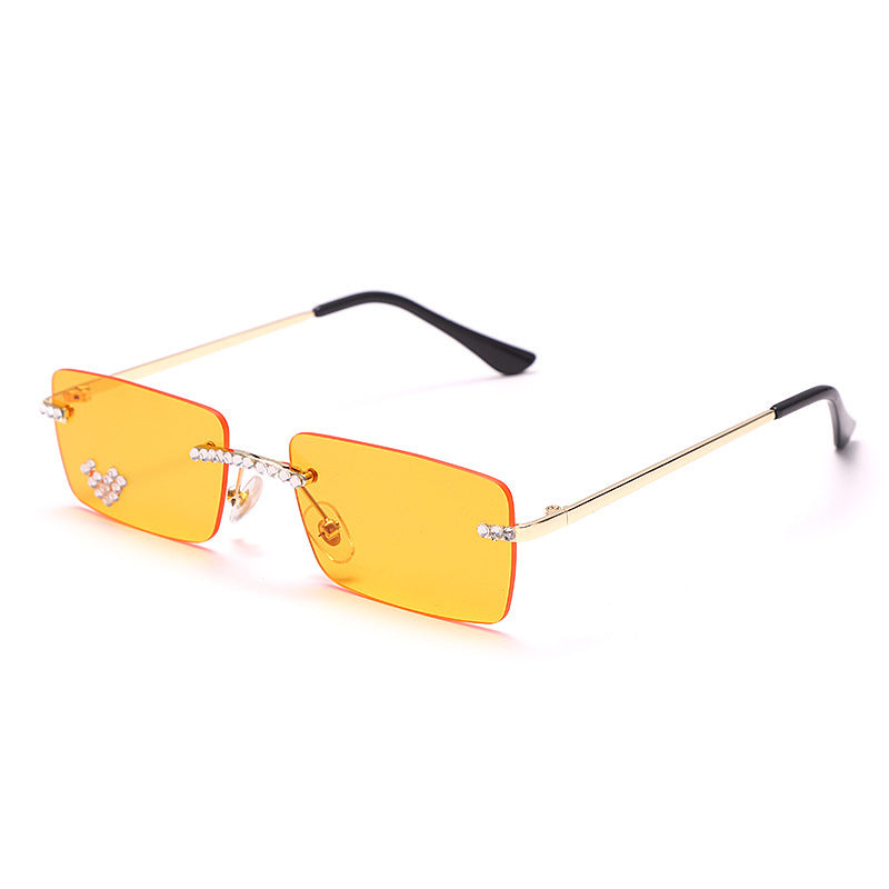 Fashion Trendy Frameless Trimmed Sunglasses