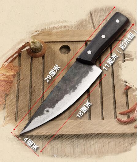 Hand Forged Kitchen Knife Meat Fish Fruit Vegetable Chef