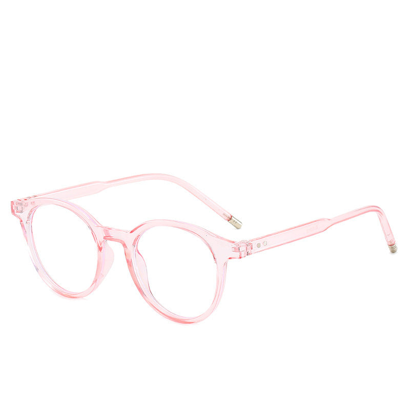 The New Anti-Blue Light Flat Glasses Fashion Round Flat Glasses Trend The Same Glasses