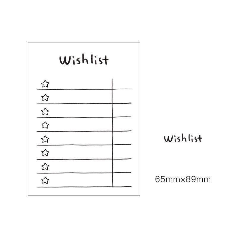 Memo Pad For Girls' Day Plan Memo Pad Tearable Post-It Notes