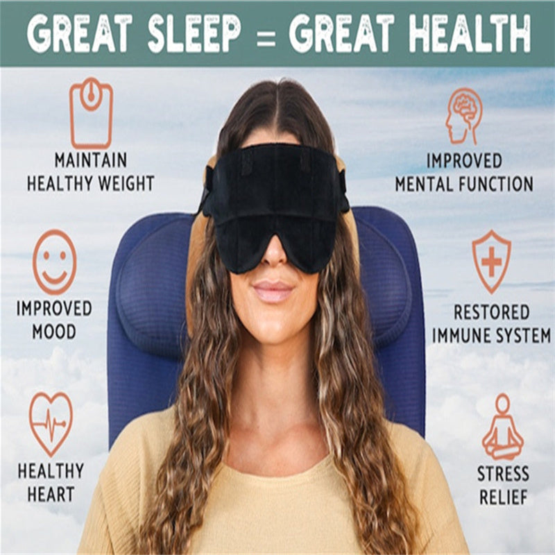Travel Eyeshade Travel Business Trip Nap Eye Mask Super Soft Head Support
