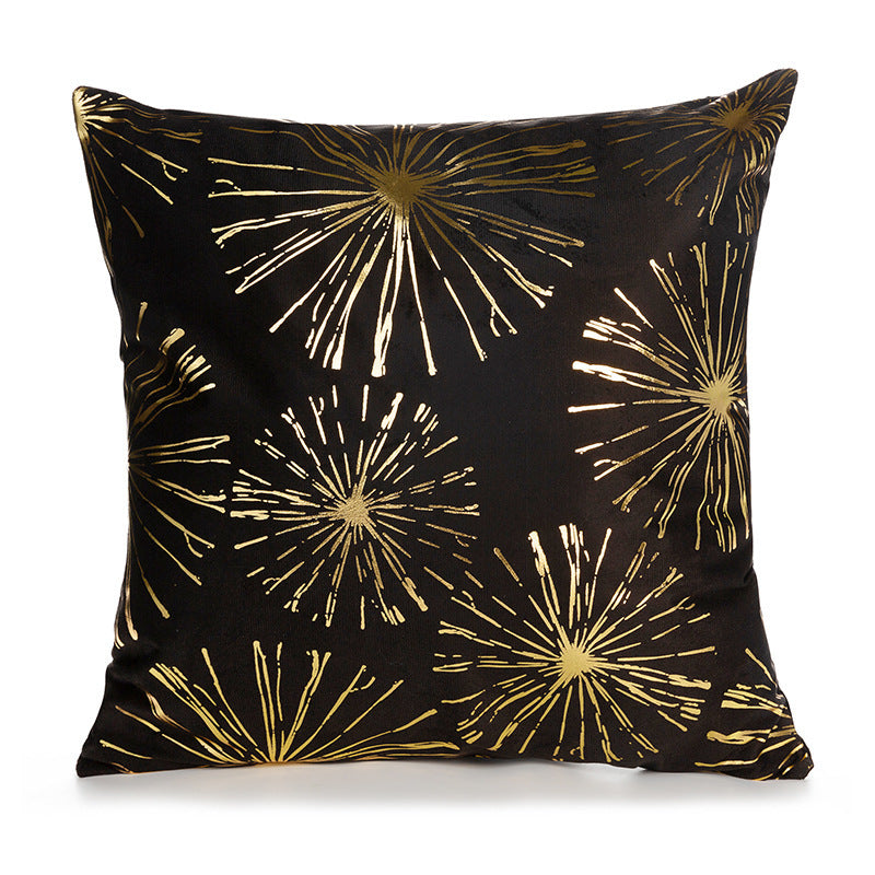 Sofa cushion cover bronzing waist pillowcase
