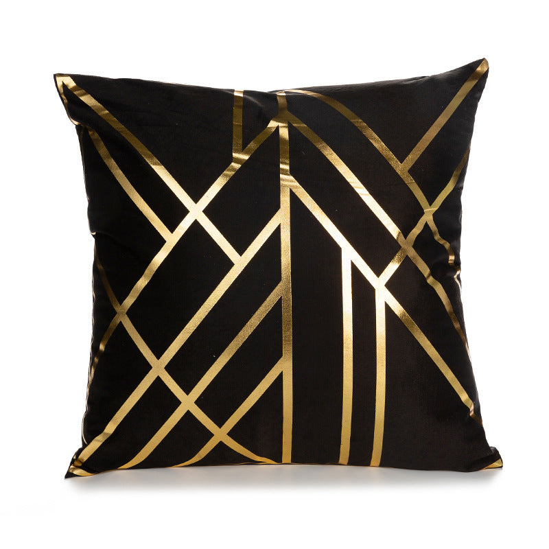 Sofa cushion cover bronzing waist pillowcase