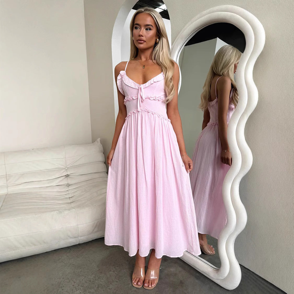 INS Casual Loose Vacation Dress Women