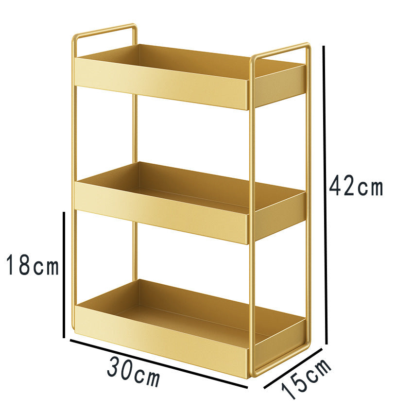 Double Layer Gold Stand