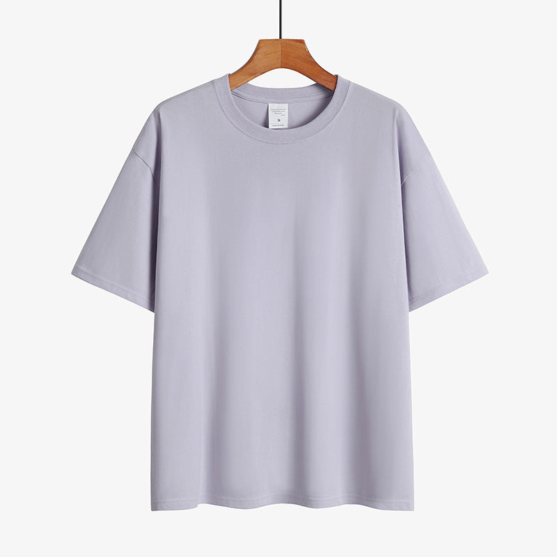Round neck drop shoulder t-shirt