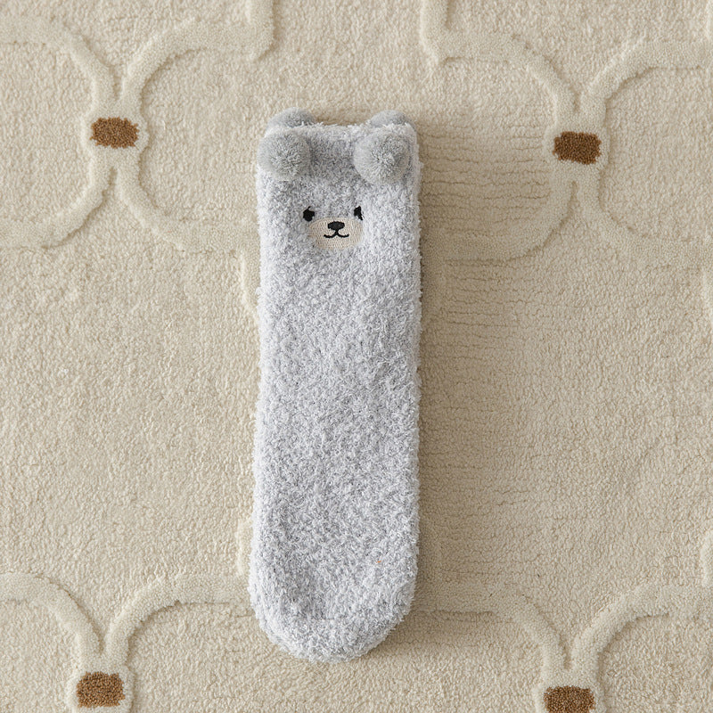 Women's Hair-free Coral Fleece Socks