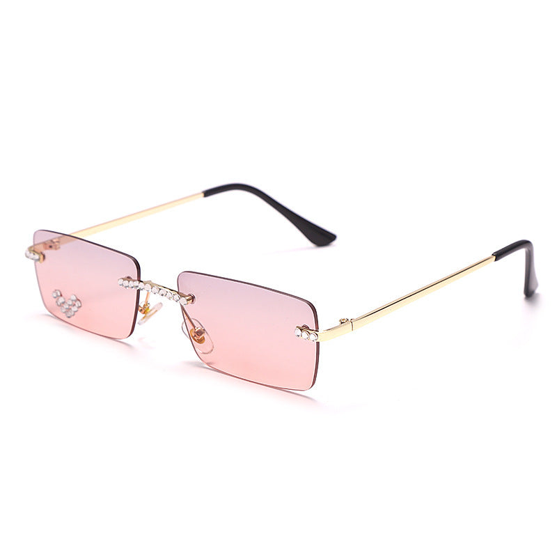 Fashion Trendy Frameless Trimmed Sunglasses