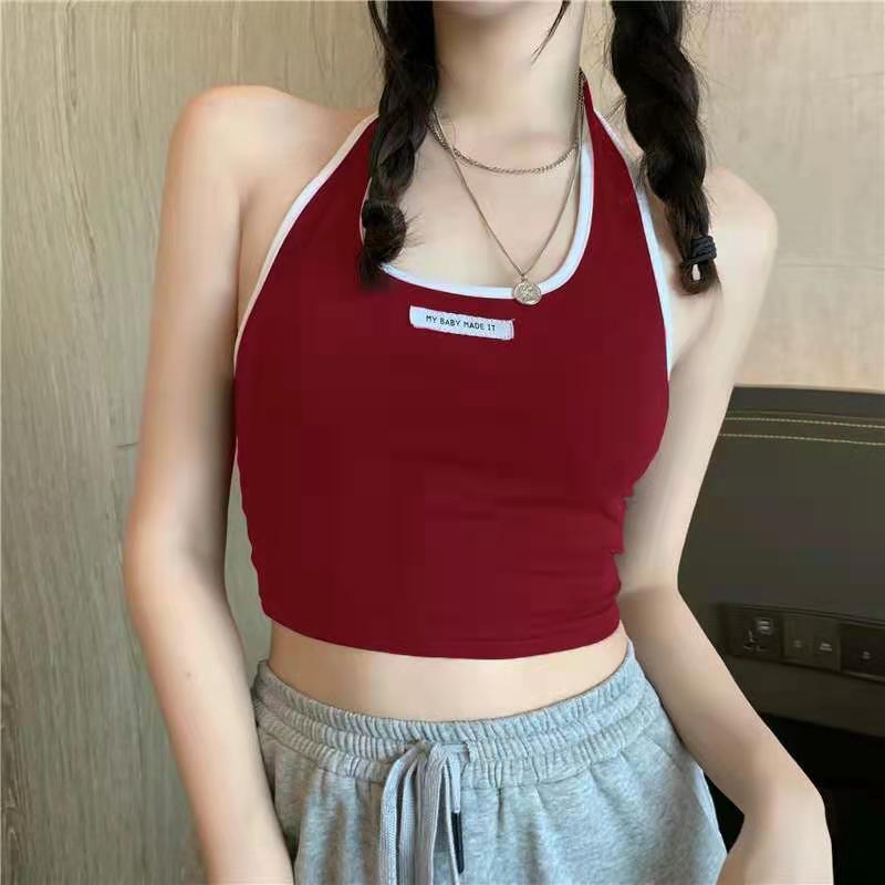 Sweet Spicy Girl Neck Hanging Strap Women's Sports Vest
