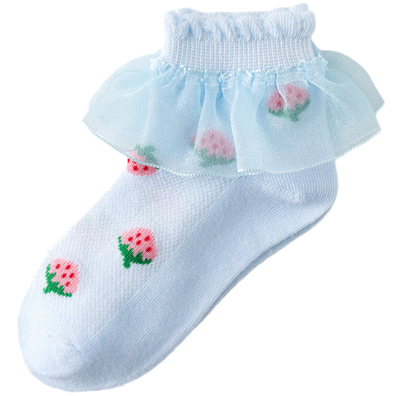 Summer Thin Lace Socks Mesh Lace Princess
