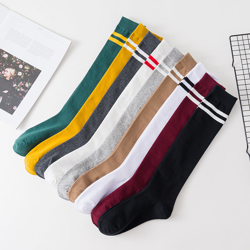 Women's calf cotton socks