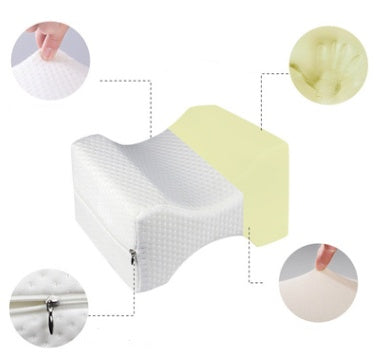 Memory Foam Knee Leg Pillow Bed Cushion Wedge Pressure Relief Sleep Support Aid 