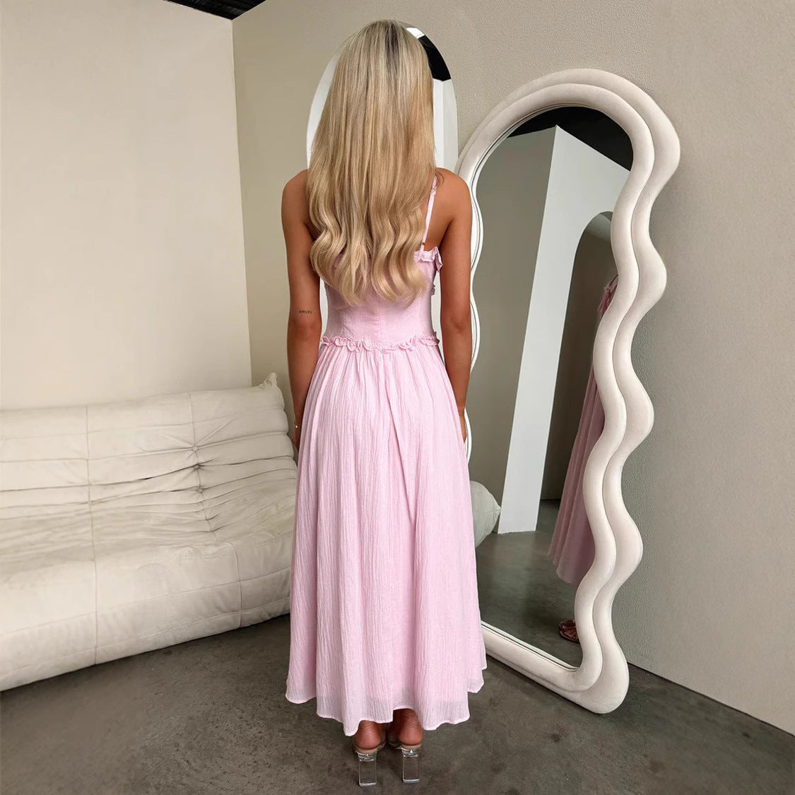 INS Casual Loose Vacation Dress Women