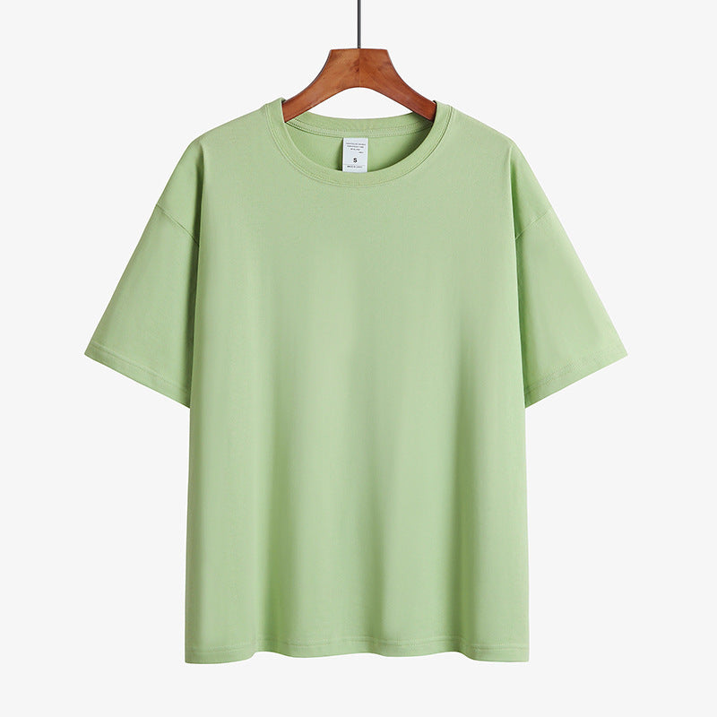 Round neck drop shoulder t-shirt