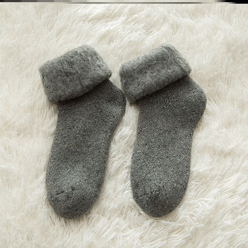 Middle-aged And Elderly Cashmere Snow Socks Men's Retro