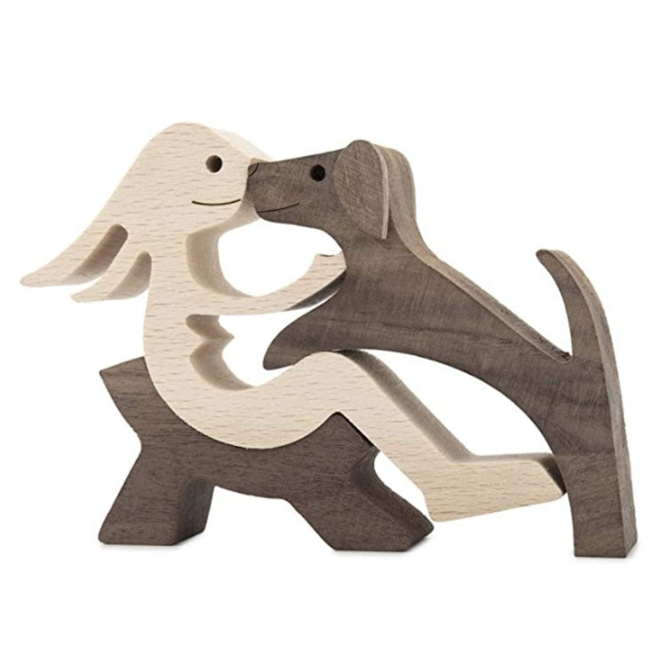 DIY Figurine Wood Sculpture Home Decoration