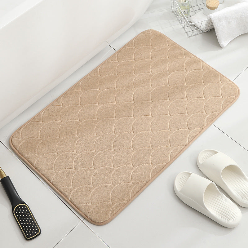 Modern Minimalist Sponge Bathroom Door Non-slip Absorbent Home Ground Mat