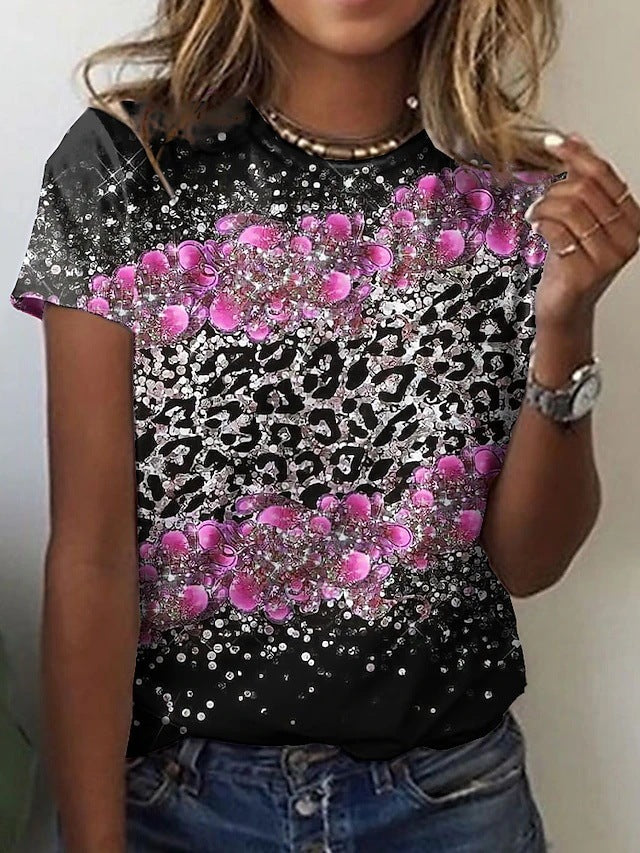 Summer Short-sleeved T-shirt For Women Loose Trendy