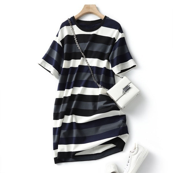 Striped print dress