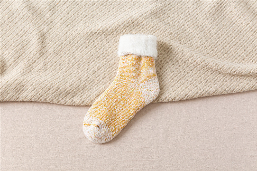 Middle-aged And Elderly Cashmere Snow Socks Men's Retro