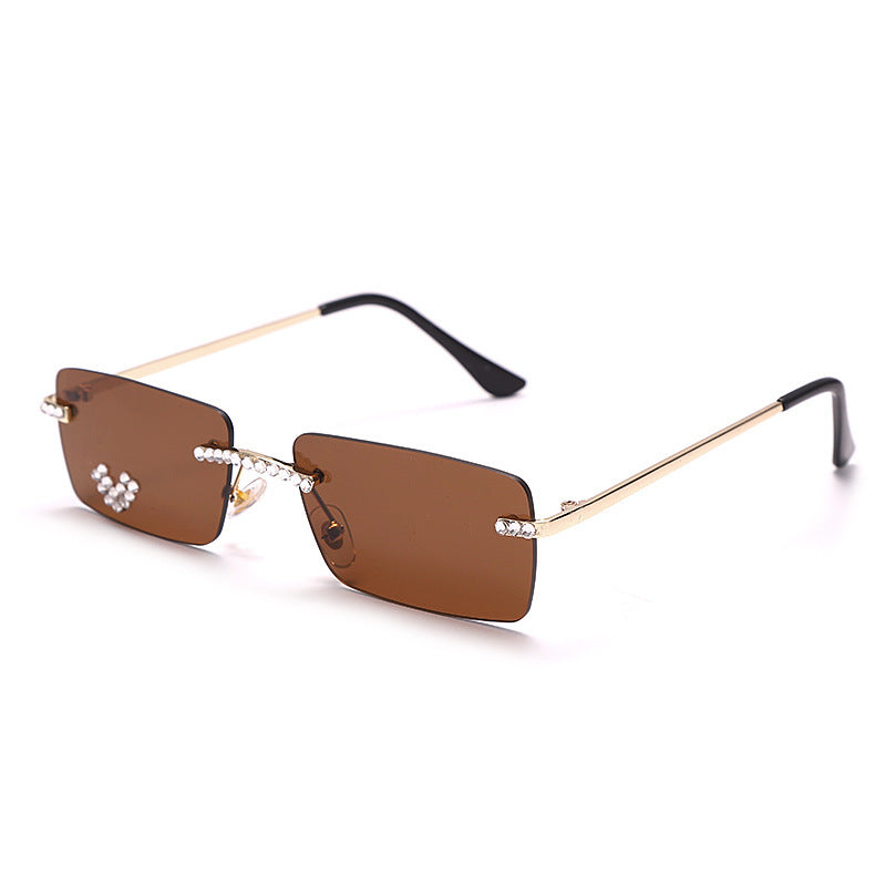 Fashion Trendy Frameless Trimmed Sunglasses