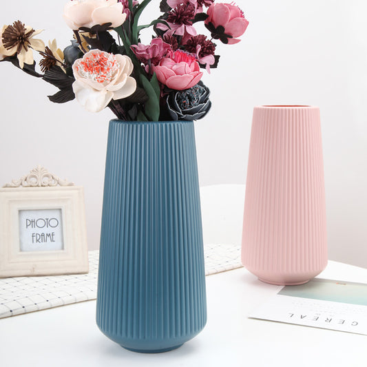 Large Simple Plastic Vase Dry And Wet Flower Arrangement Container