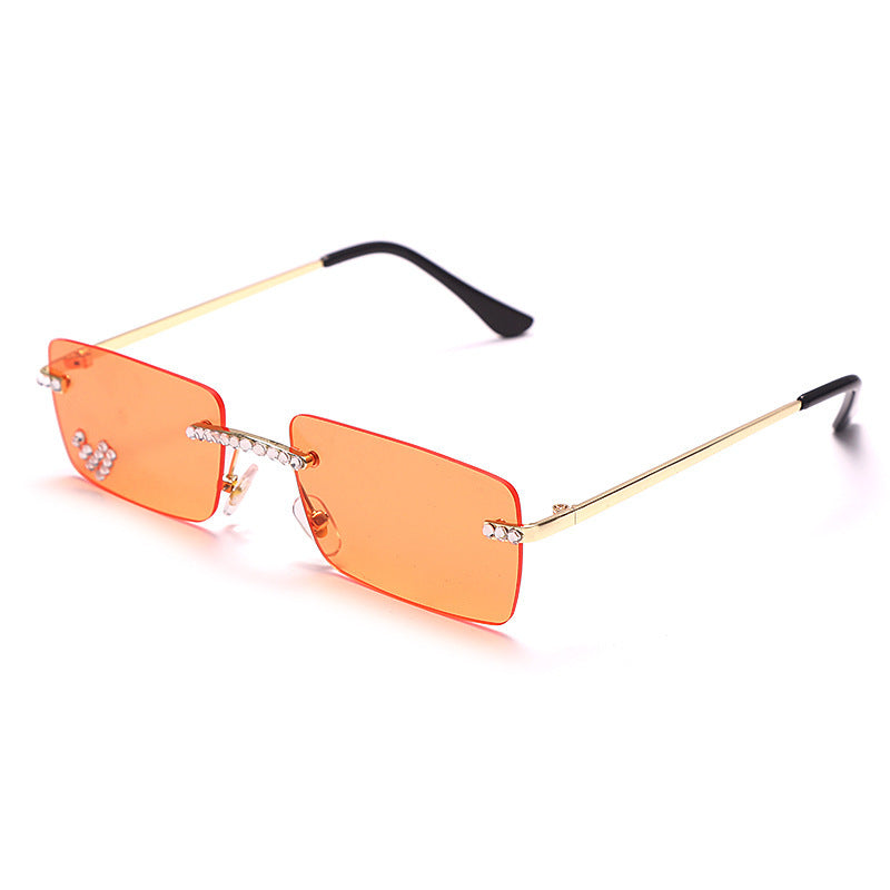 Fashion Trendy Frameless Trimmed Sunglasses
