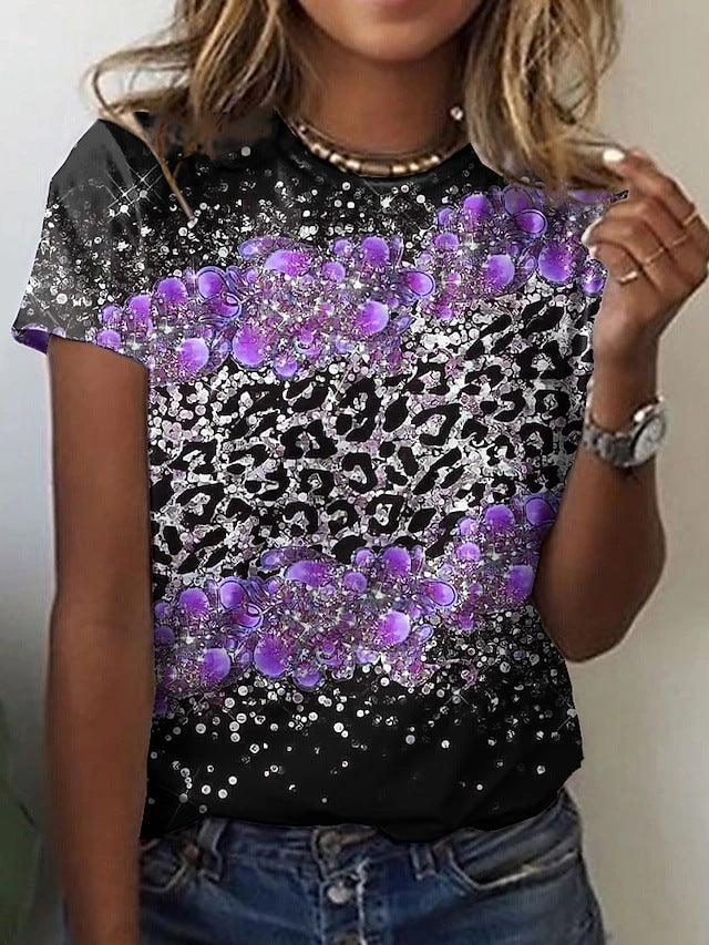 Summer Short-sleeved T-shirt For Women Loose Trendy