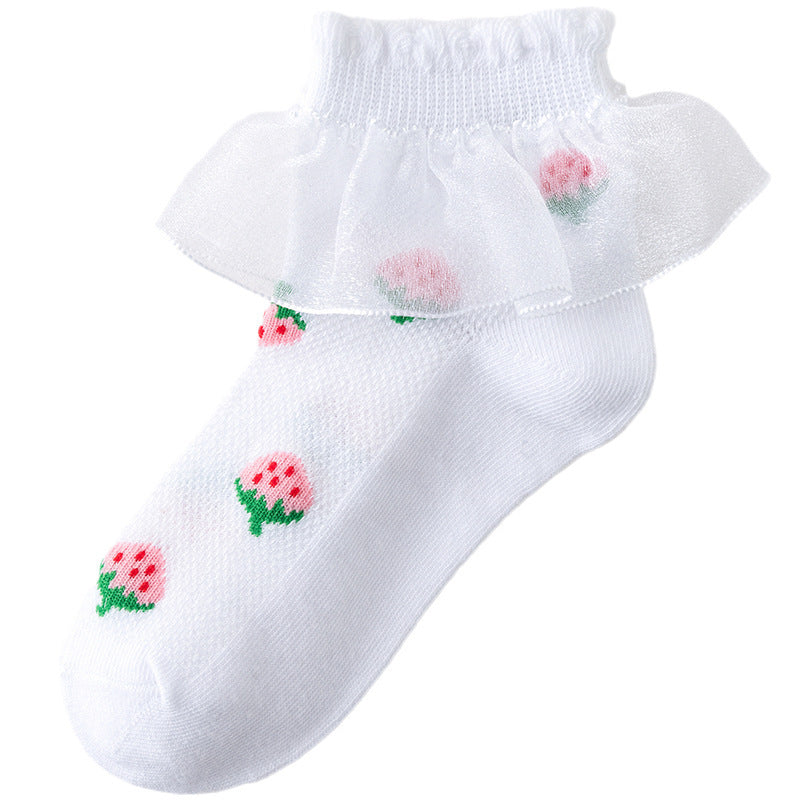 Summer Thin Lace Socks Mesh Lace Princess