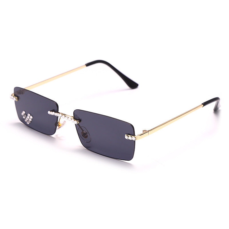 Fashion Trendy Frameless Trimmed Sunglasses