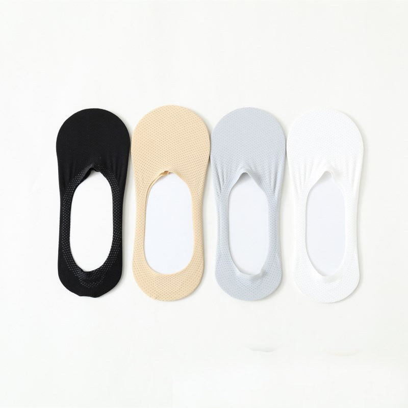 Ice Silk Breathable Invisible Boat Socks