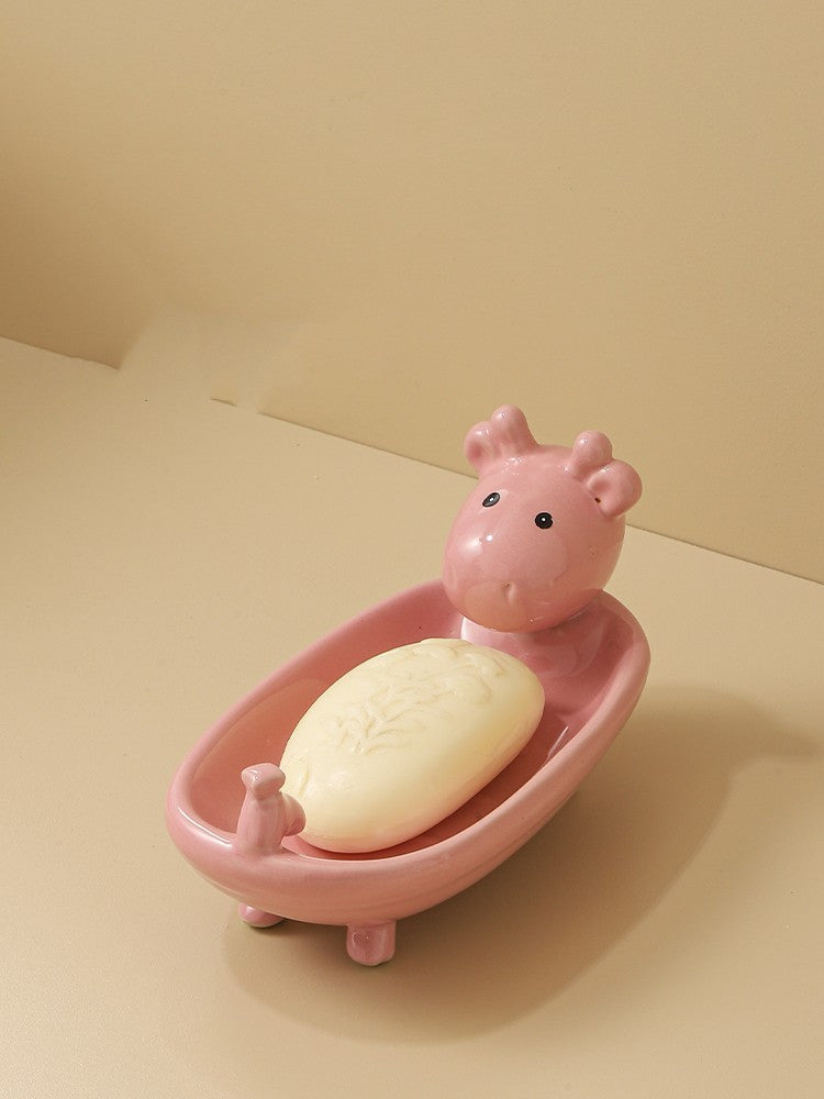 Cartoon Soap Box Household Children's Cute Large Size Toilet Soap Rack