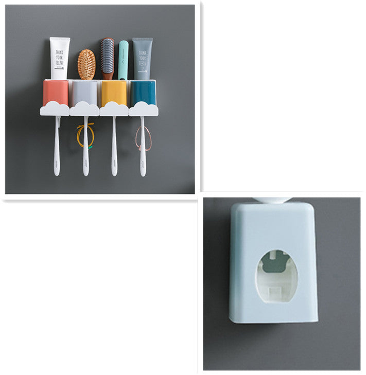 Wall Mounted Non Punch Toothbrush Holder