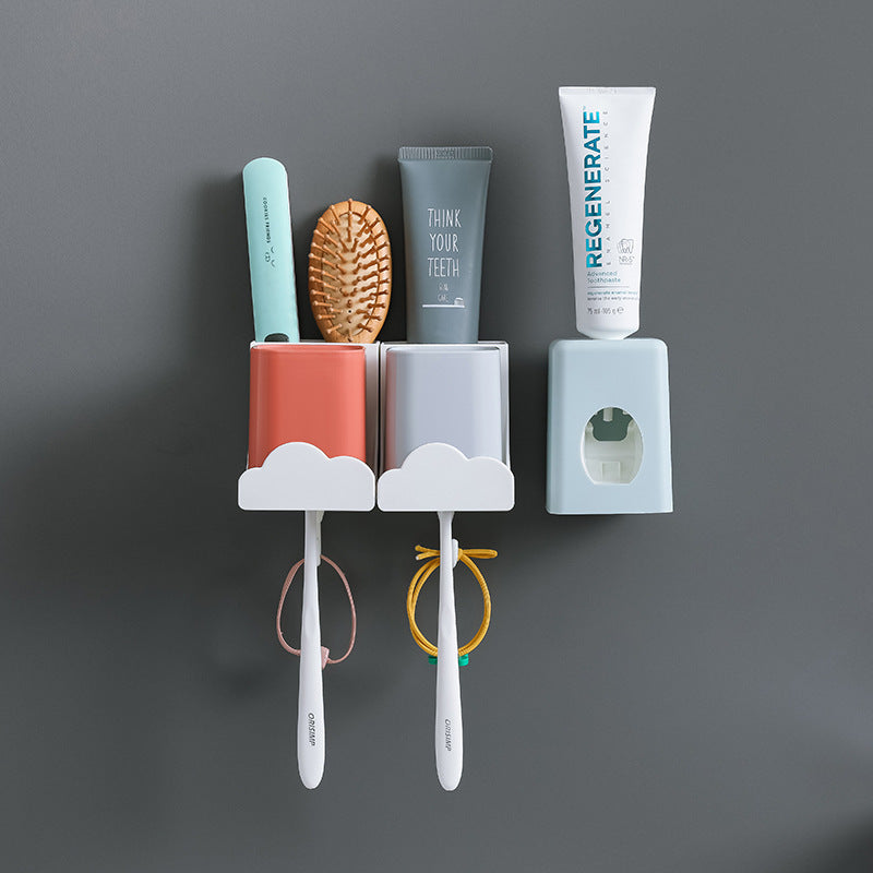 Wall Mounted Non Punch Toothbrush Holder
