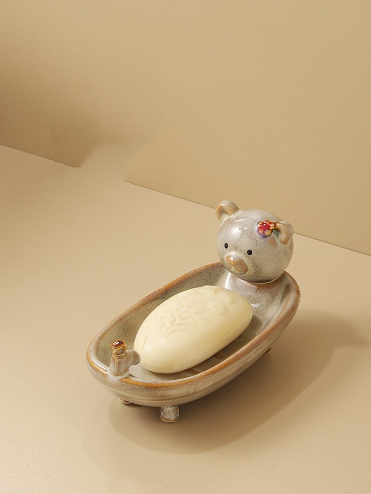 Cartoon Soap Box Household Children's Cute Large Size Toilet Soap Rack