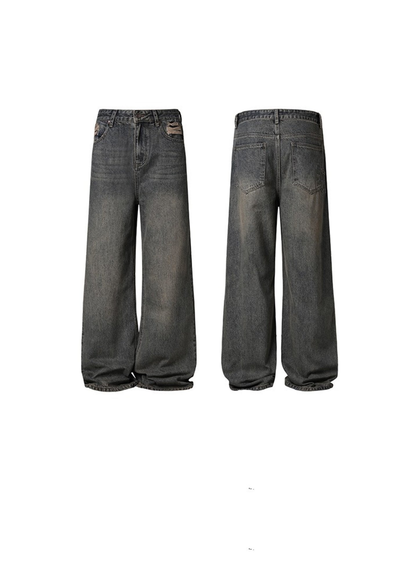 High Street Minimalist And Versatile Wide Leg Jeans