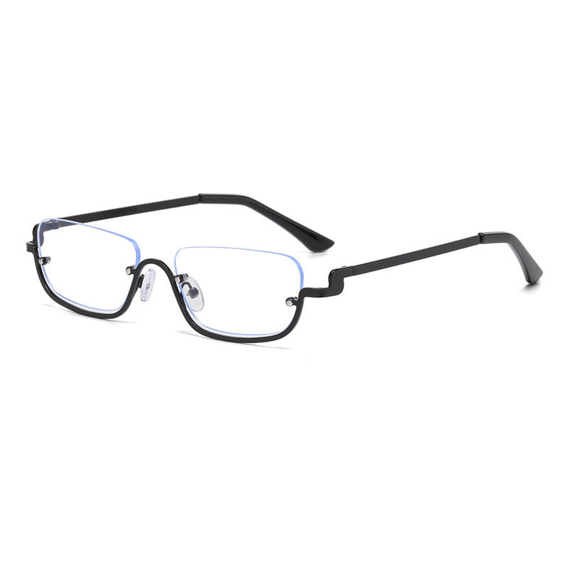 Personality Semi-rimless Sunglasses Colorful Marine Lens Advanced Sense
