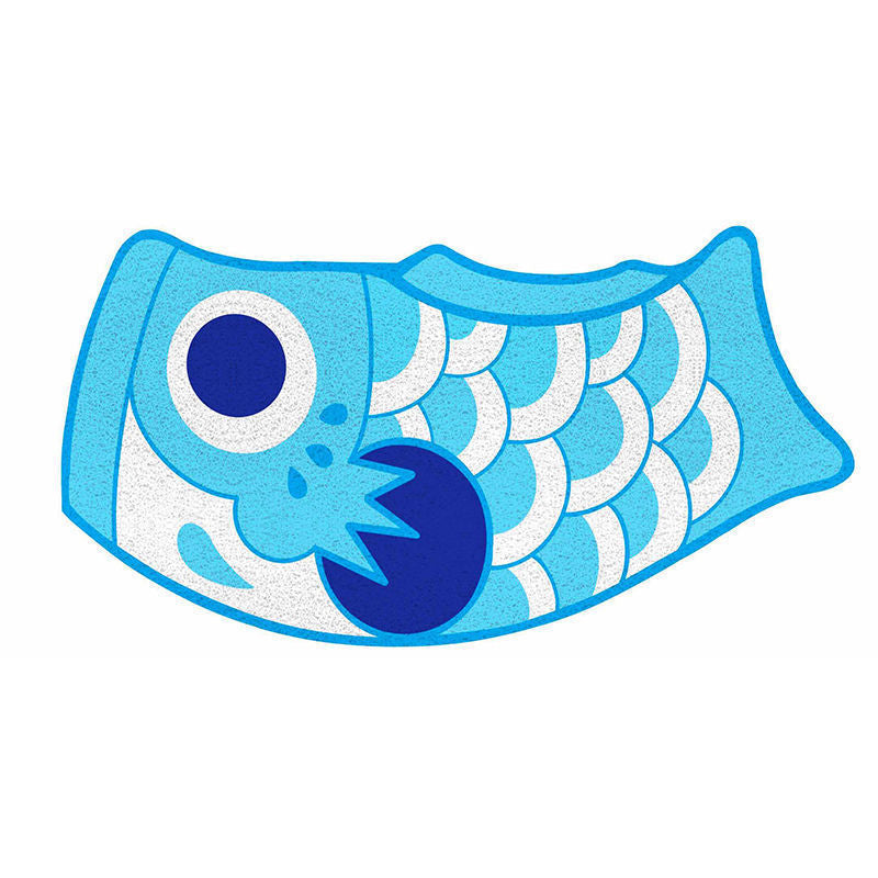 Carp Streamer Floor Mat Stain-resistant Washable Floor Mat Pvc Cutting Pvc Loop Floor Mat