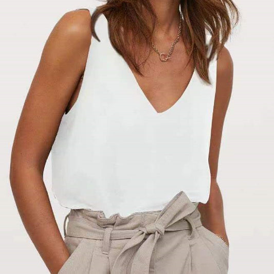 Women's Silk Spaghetti-strap Strap Vest Satin Non-slip Soft