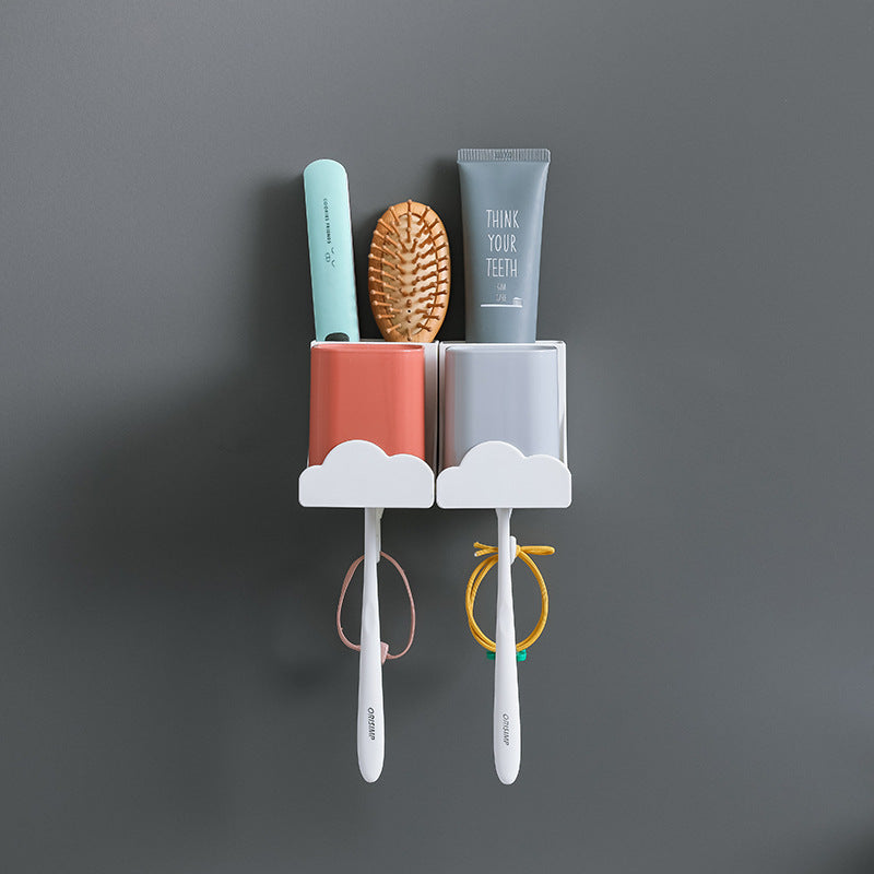 Wall Mounted Non Punch Toothbrush Holder