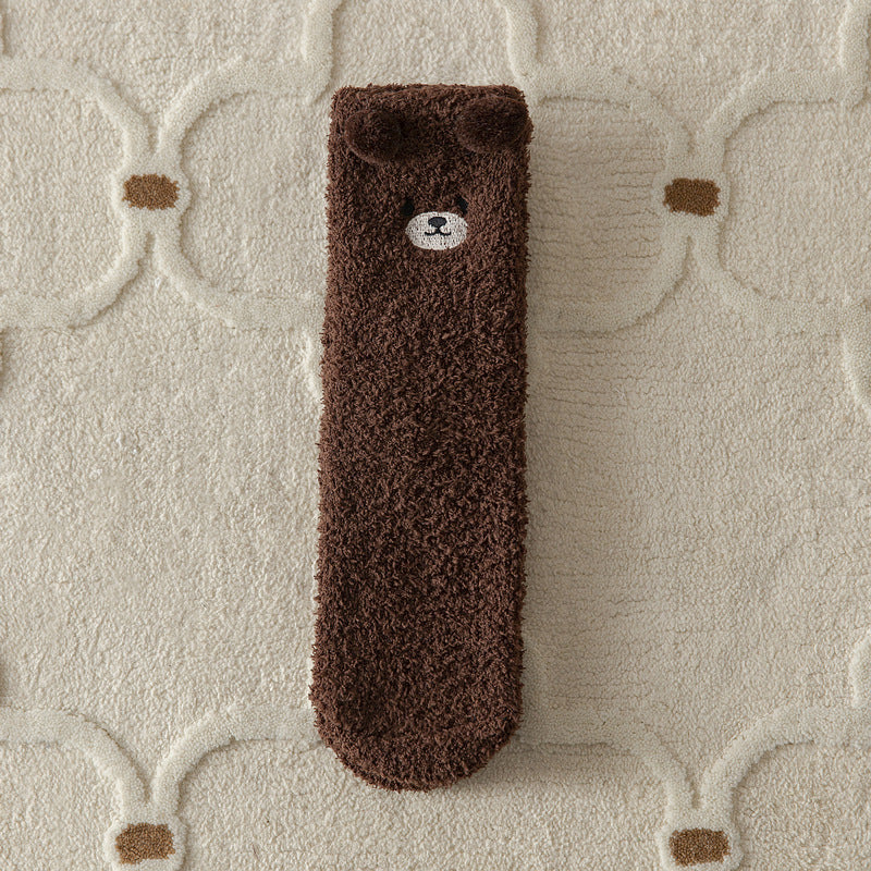 Women's Hair-free Coral Fleece Socks