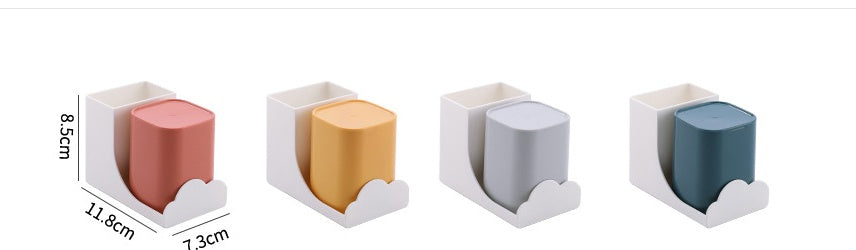 Wall Mounted Non Punch Toothbrush Holder
